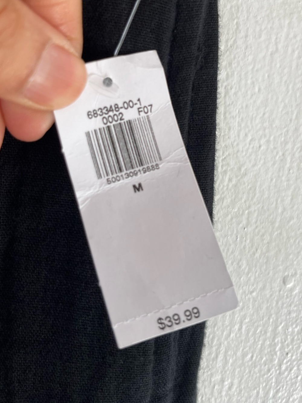 Old Navy High-Waisted Crinkle Gauze Super Wide-Leg Pants In Jack Black Size M - Picture 12 of 16